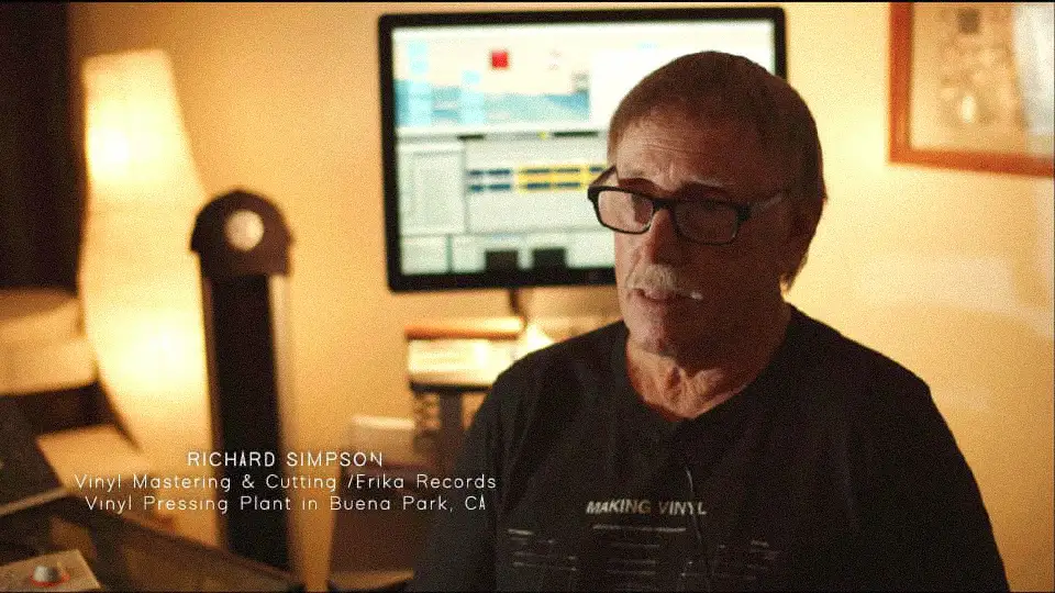 An image of Richard Simpson, a disc cutting