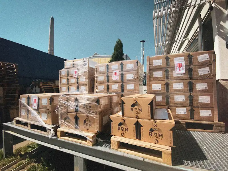 Image of a huge shipment of records from RPM Records.